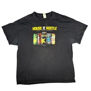 House of Hustle‎ Energy Drink Graphic T Shirt Black XL